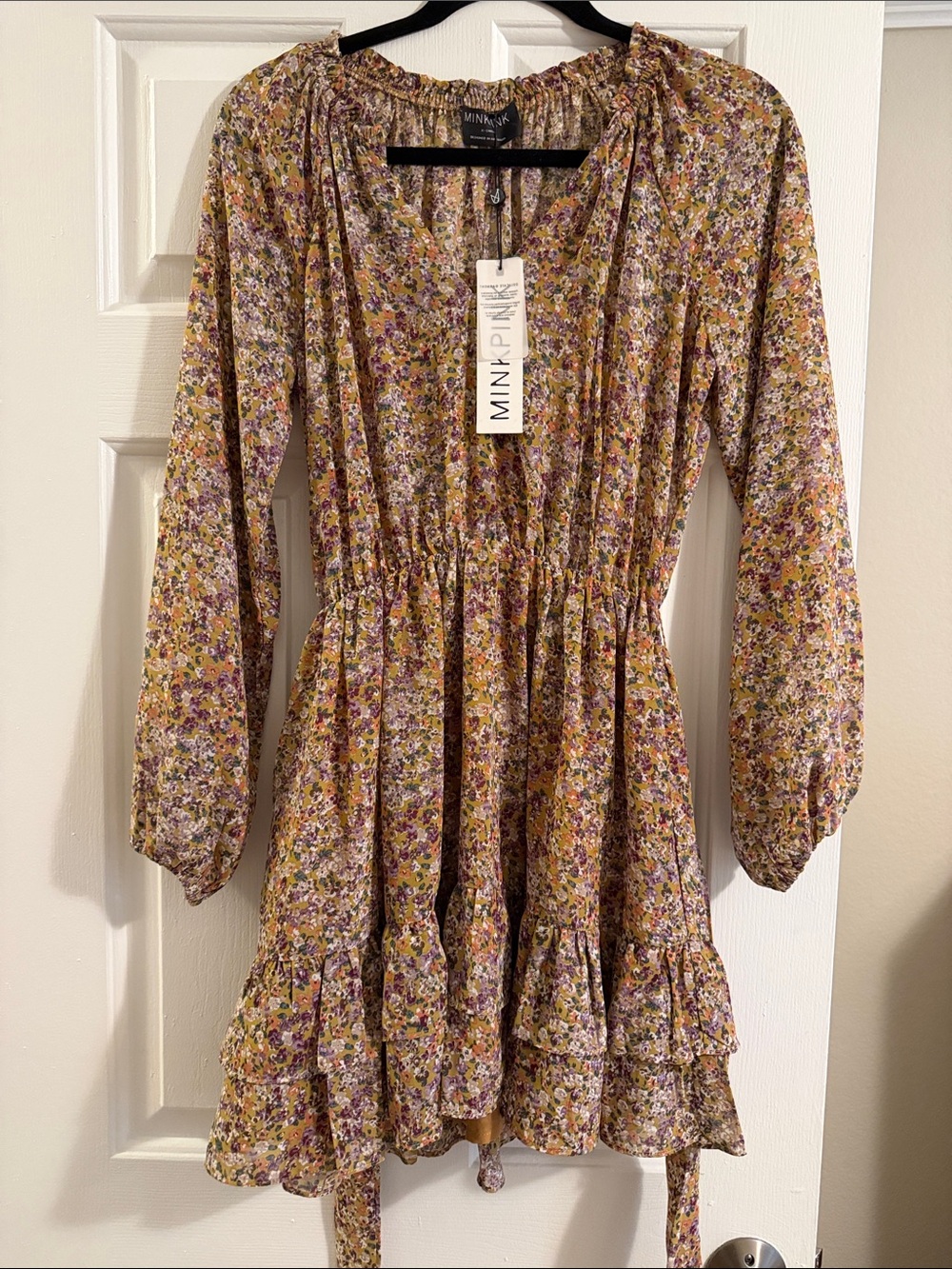 MINKPINK Ruffle Mini Dress